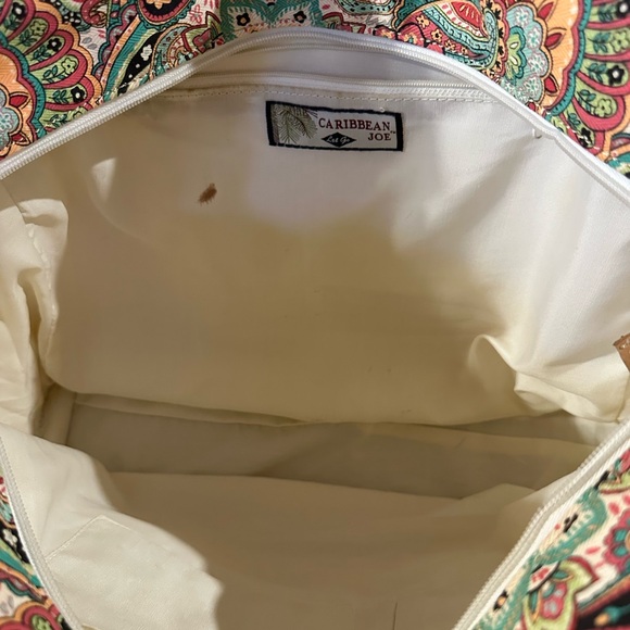 Caribbean Joe Multicolor Paisley Tote - Picture 3 of 4